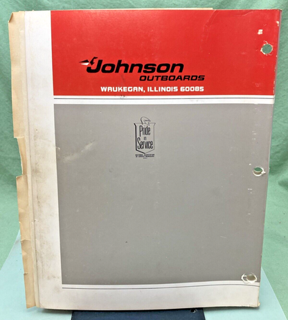 JOHNSON OUTBOARDS JM-7809, JM-7810 SERVICE MANUAL SET 1978