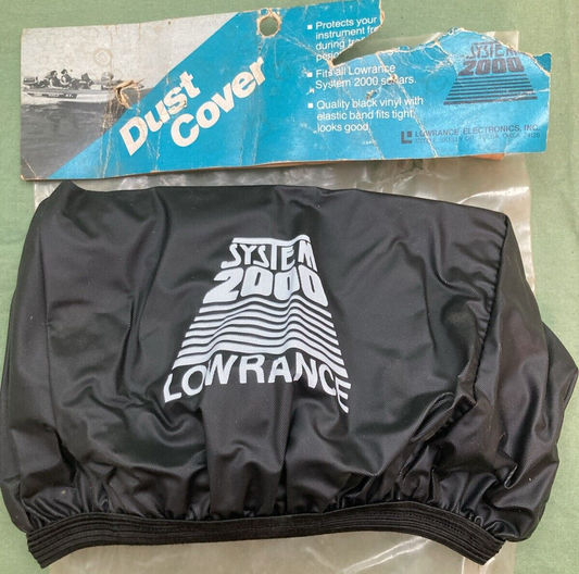 NEW GENUINE LOWRANCE DUST COVER SYSTEM 2000 BLACK VINYL
