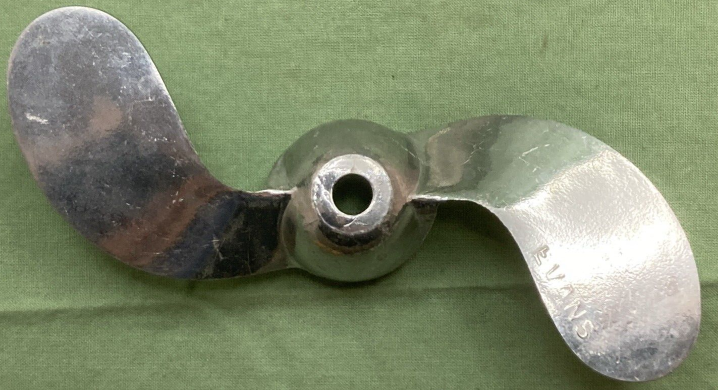 NEW GENUINE SHORTY EVANS 1200 Die-Cast Aluminum Propeller SilverTrol (70-80)