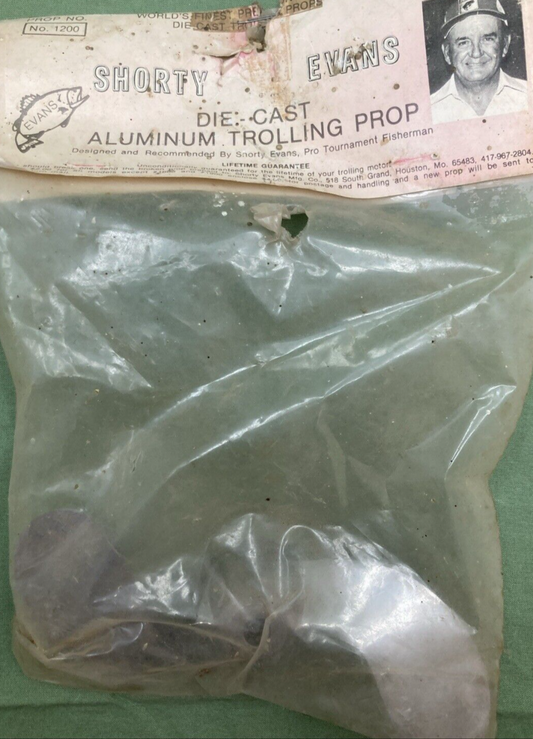 NEW GENUINE SHORTY EVANS 1200 Die-Cast Aluminum Propeller SilverTrol (70-80)