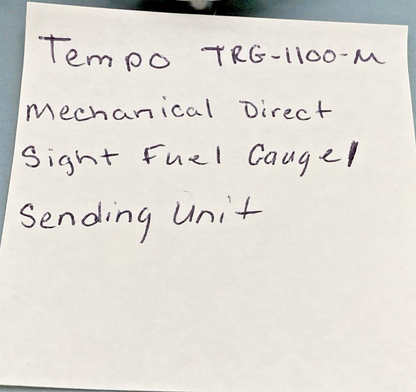 NEW REPLACES TEMPO TRG-1100-M MECHANICAL DIRECT SIGHT FUEL GAUGE / SENDING UNIT