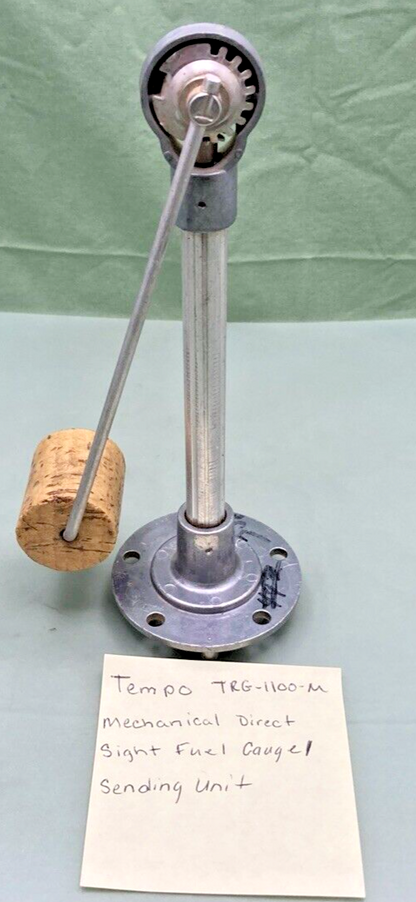 NEW REPLACES TEMPO TRG-1100-M MECHANICAL DIRECT SIGHT FUEL GAUGE / SENDING UNIT