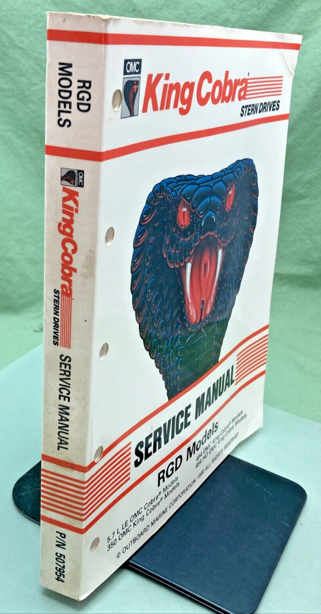 OMC KING COBRA 507954 STERN DRIVES RGD MODELS SERVICE MANUAL 1990