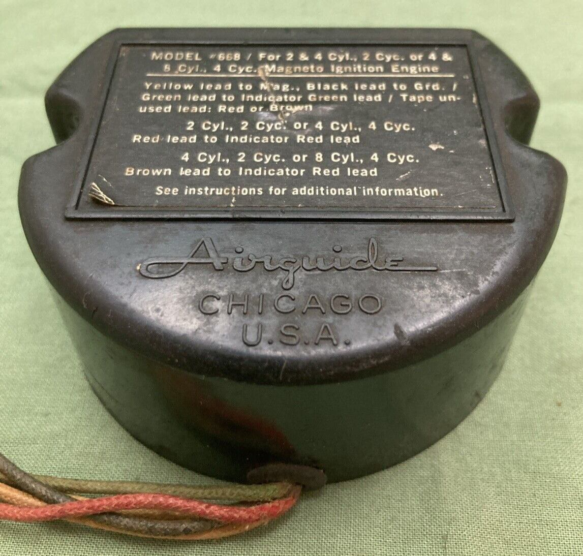 GENUINE AIRGUIDE 668 TACHOMETER SENDER FOR MAGNETO IGNITION ENGINES