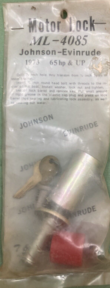 NEW MERICA ML-4085 MOTOR LOCK OUTBOARD FOR JOHNSON EVINRUDE 65 hp & UP