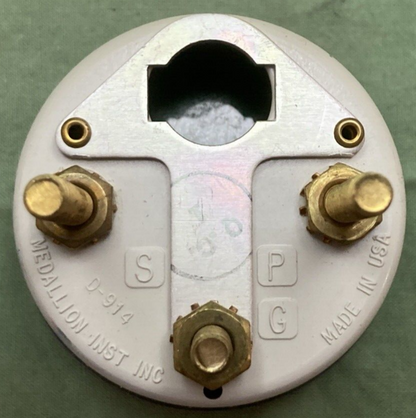 NEW MEDALLION MA-690-20 AMMETER 50-0-50 W/ HARDWARE & INSTRUCTIONS