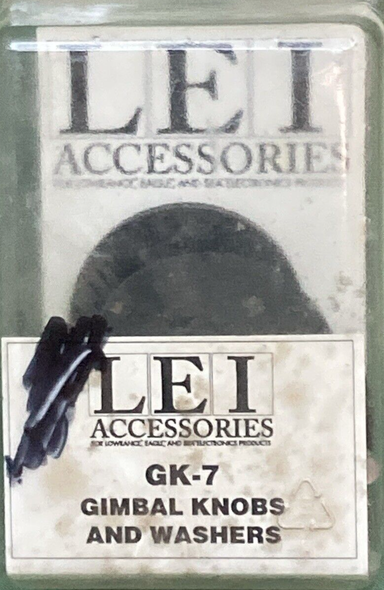 QTY 2 NEW GENUINE LEI GK-7 GIMBAL KNOB & WASHER SETS