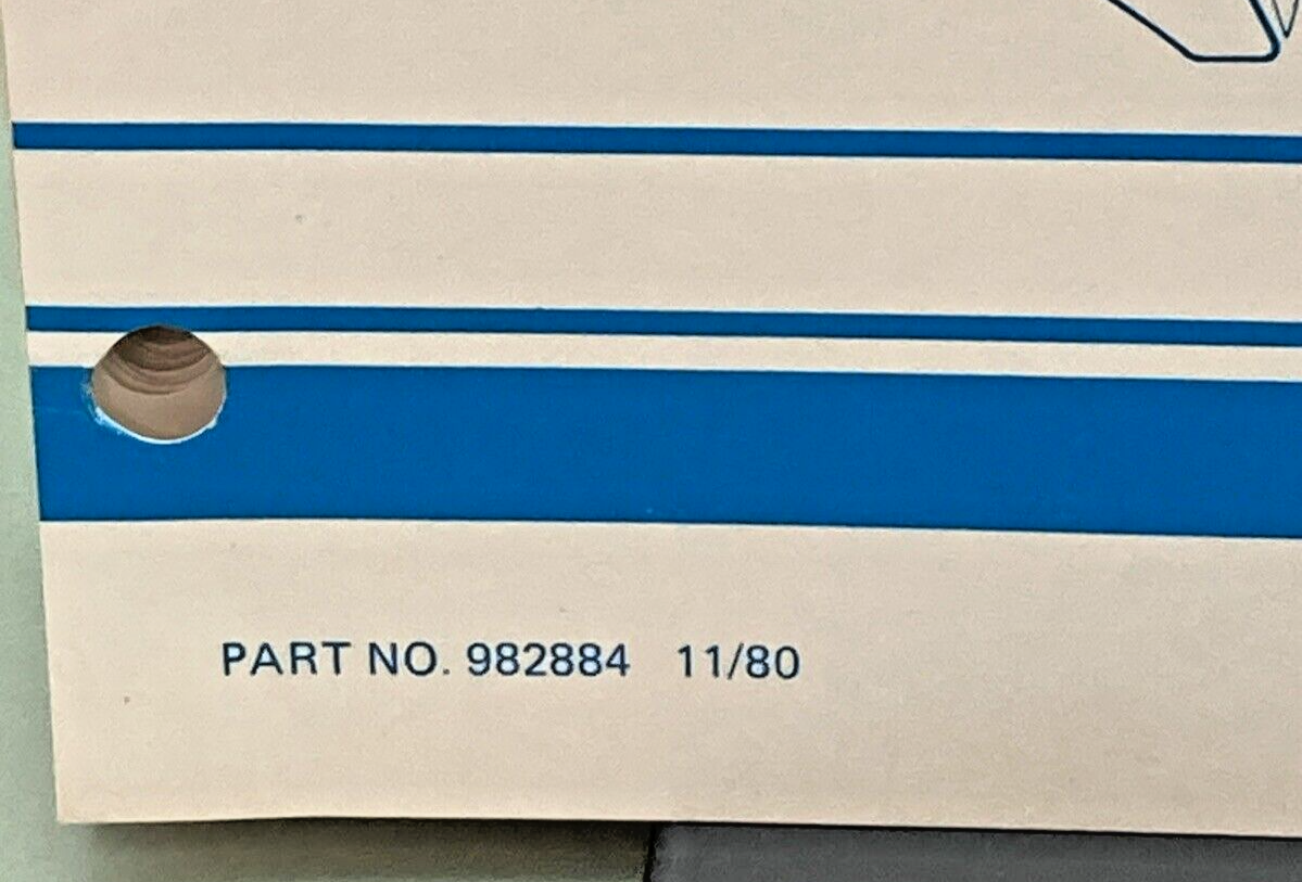 OMC 982884 STERN DRIVE 120, 140, 3.8 LITRE, 185, 200, 230, 260 MODELS MANUAL '80
