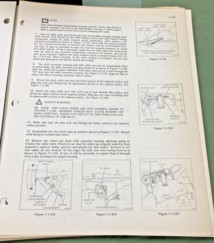 OMC 982884 STERN DRIVE 120, 140, 3.8 LITRE, 185, 200, 230, 260 MODELS MANUAL '80