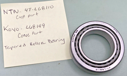 NEW REPLACES NTN 4T-L68110/ KOYO L68149 TAPERED ROLLER BEARING