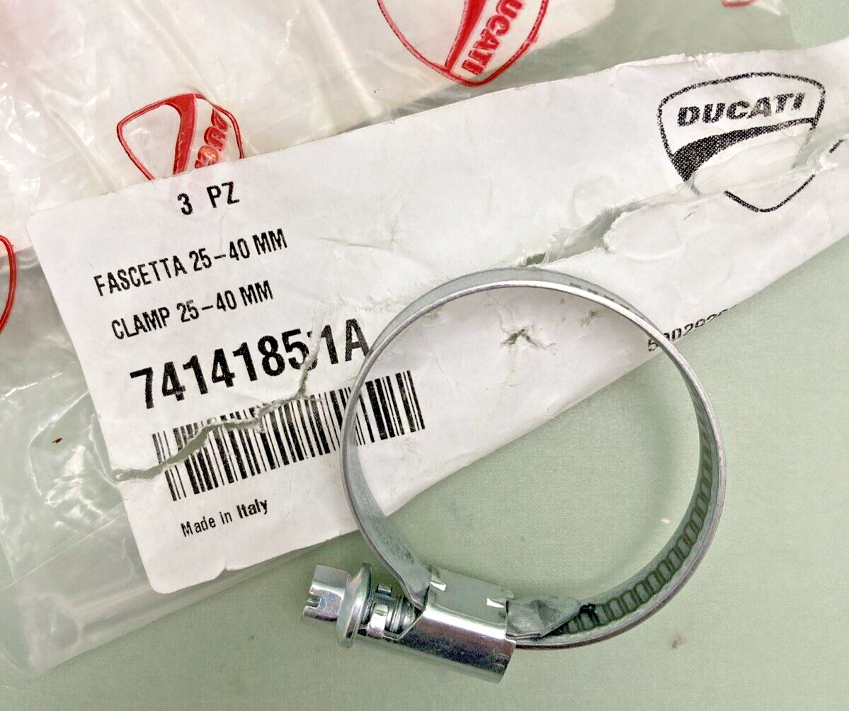 NEW GENUINE DUCATI 74141851A CLAMP 25-40 MM