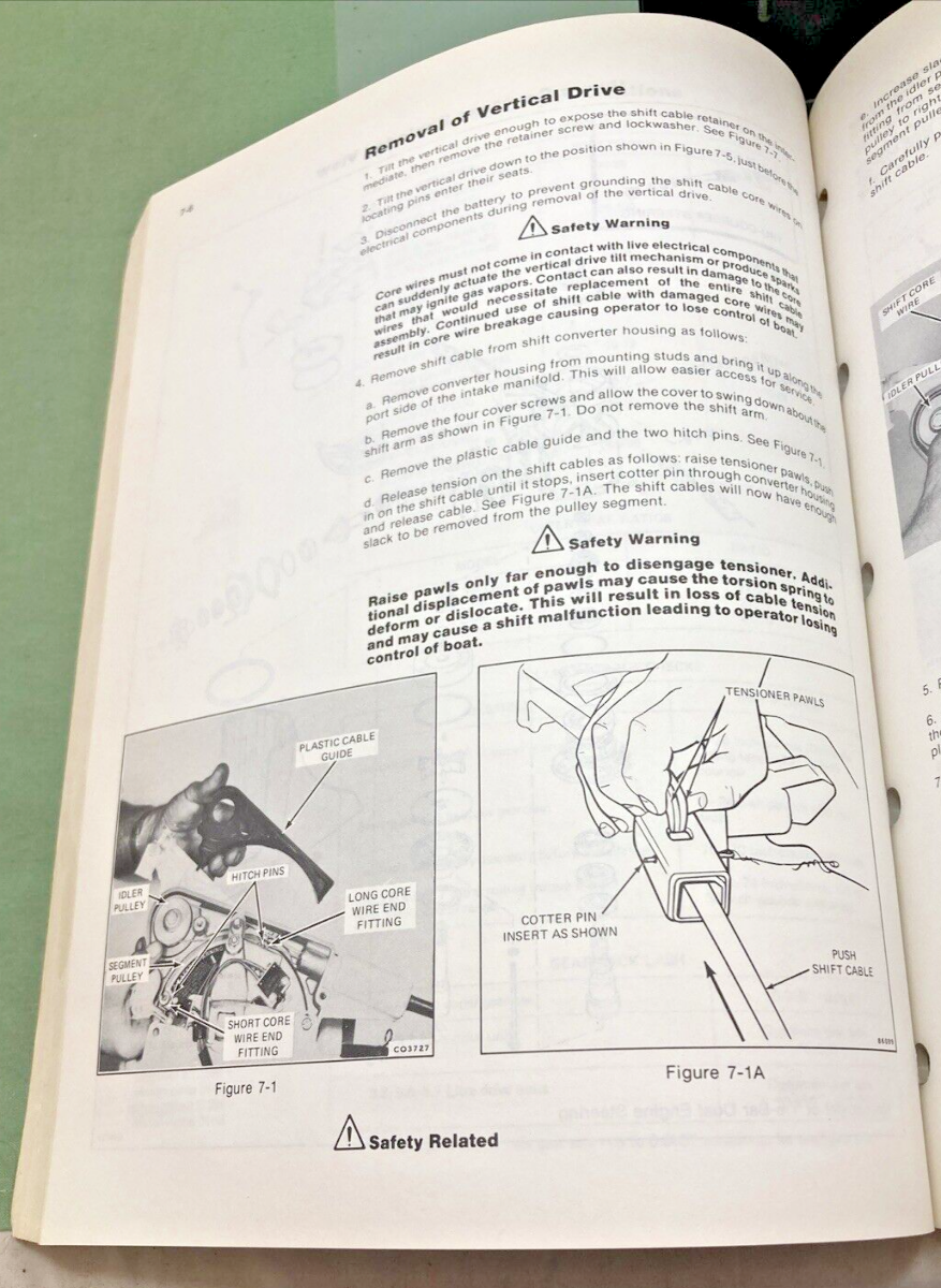 OMC 983441 STERN DRIVE 2.5, 3.0, 3.8, 5.0, AND 5.7 LITRE MODELS MANUAL 1983