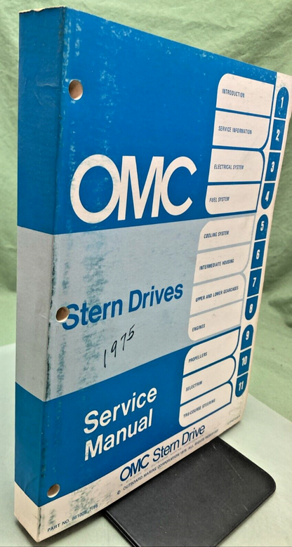 OMC 981025 STERN DRIVES SERVICE MANUAL 1975