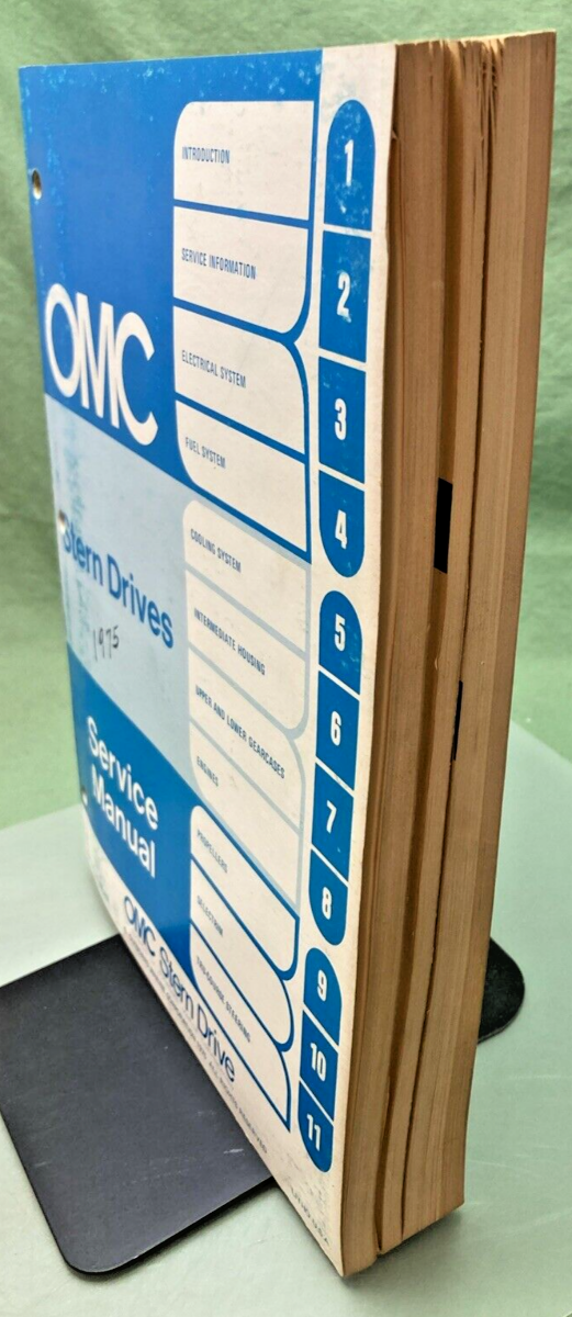 OMC 981025 STERN DRIVES SERVICE MANUAL 1975