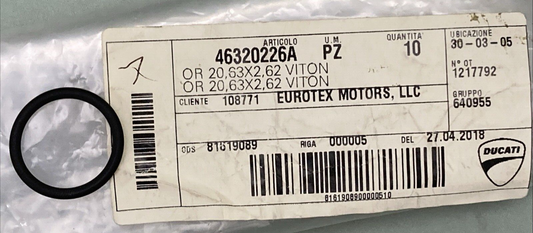 NEW GENUINE DUCATI 46320226A O-RING