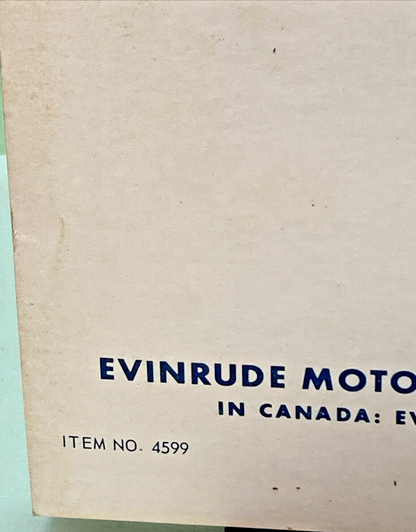 EVINRUDE 4599 STARFLITE 115 HP MODEL 115983 SERVICE MANUAL 1969