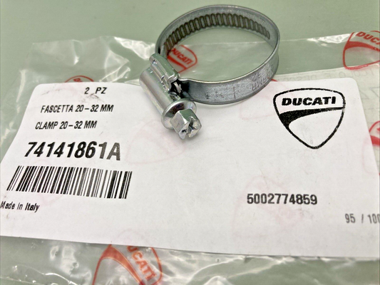 NEW GENUINE DUCATI 74141861A CLAMP 20-32 MM