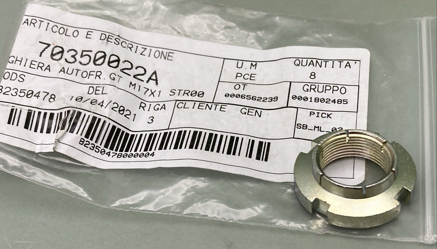 NEW GENUINE DUCATI 70350022A RING NUT M17X1