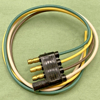 QTY 2 NEW GENUINE GENERAL SWITCHES 4405 4-WAY FLAT CONNECTOR PLUG WITH 12" WIRES
