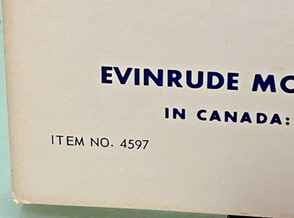 EVINRUDE 4597 TRIUMPH 55 HP MODELS 55972, 55973 SERVICE MANUAL 1969