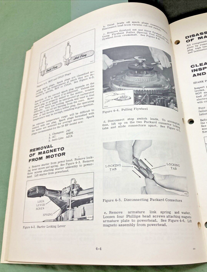 EVINRUDE 4595 SKI-TWIN SKI-TWIN ELECTRIC 33 HP MODELS SERVICE MANUAL 1969