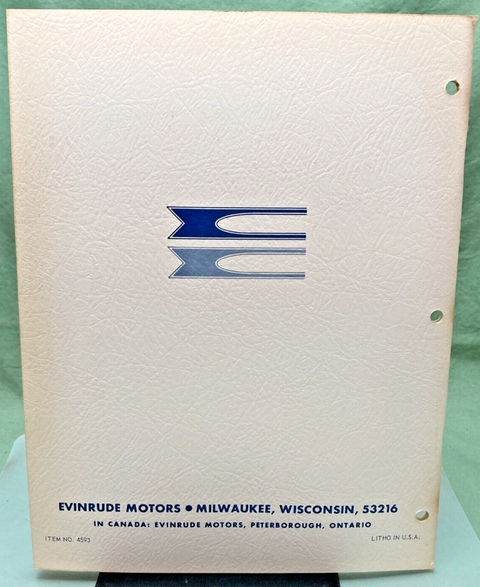 EVINRUDE 4593 FASTWIN 18 HP MODELS 18902, 18903 SERVICE MANUAL 1969