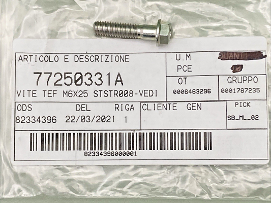 NEW GENUINE DUCATI 77250331A SCREW TEF M6X25