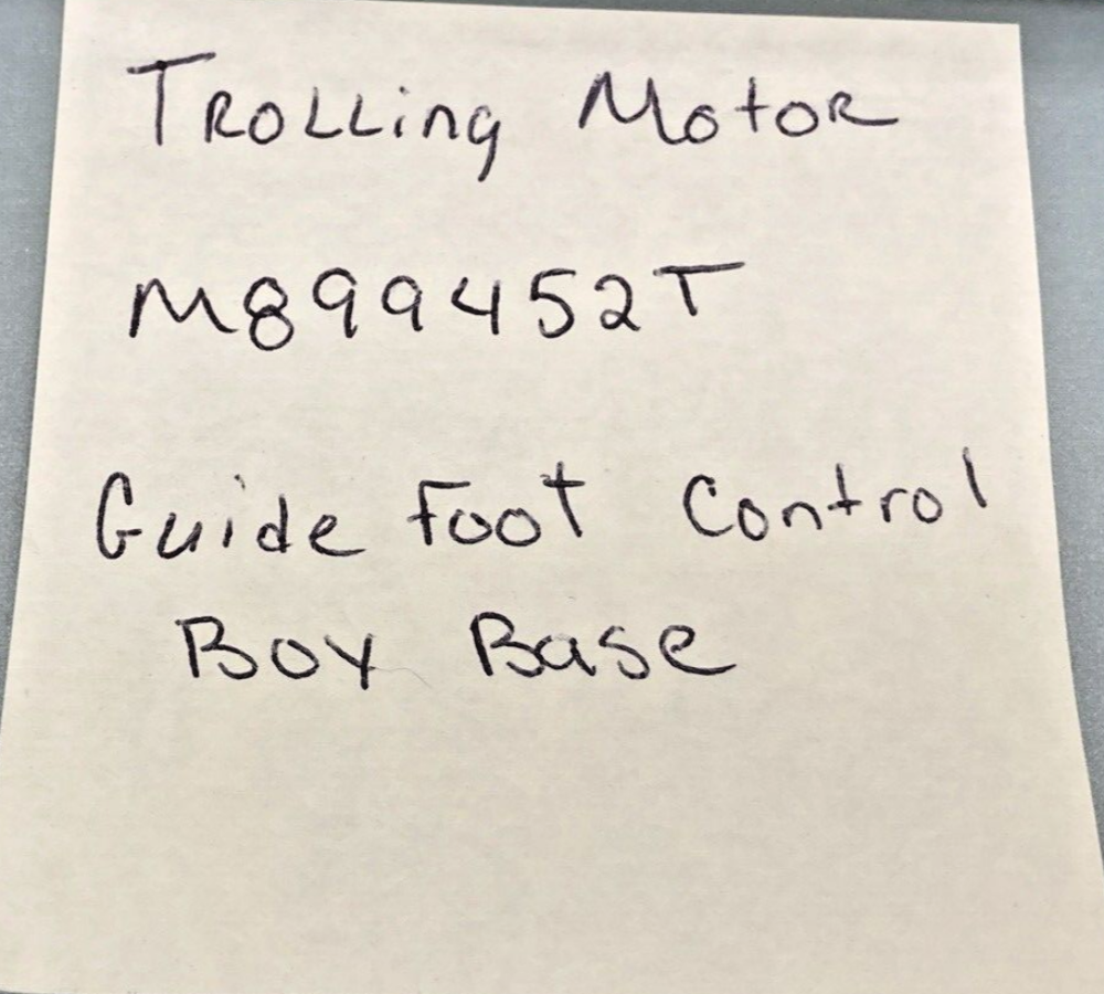 NEW REPLACES TROLLING MOTOR M899452T GUIDE FOOT CONTROL BOX BASE