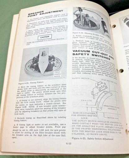 EVINRUDE 4483 4482 SERVICE MANUAL LOT 1968