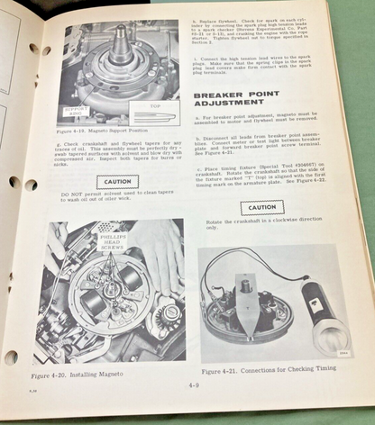 EVINRUDE 4481 4480 SERVICE MANUAL LOT 1968