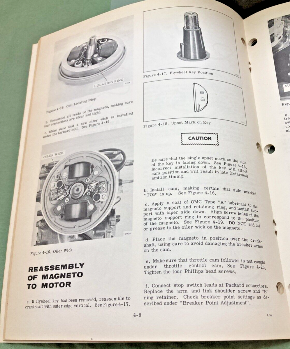 EVINRUDE 4481 4480 SERVICE MANUAL LOT 1968
