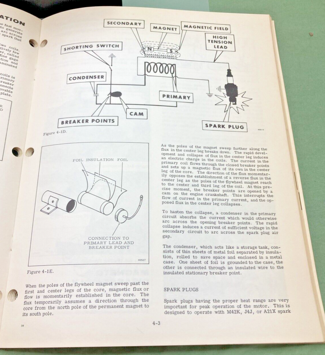 EVINRUDE 4477 4476 SERVICE MANUAL LOT 1968