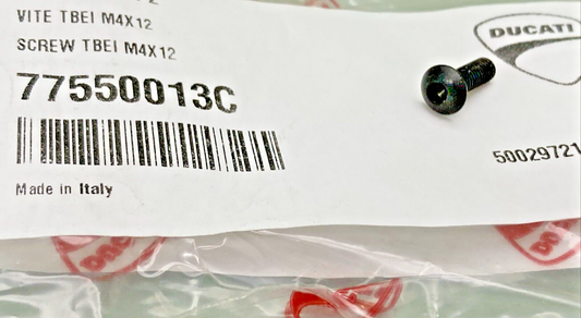 NEW GENUINE DUCATI 77550013C SCREW TBEI M4X12