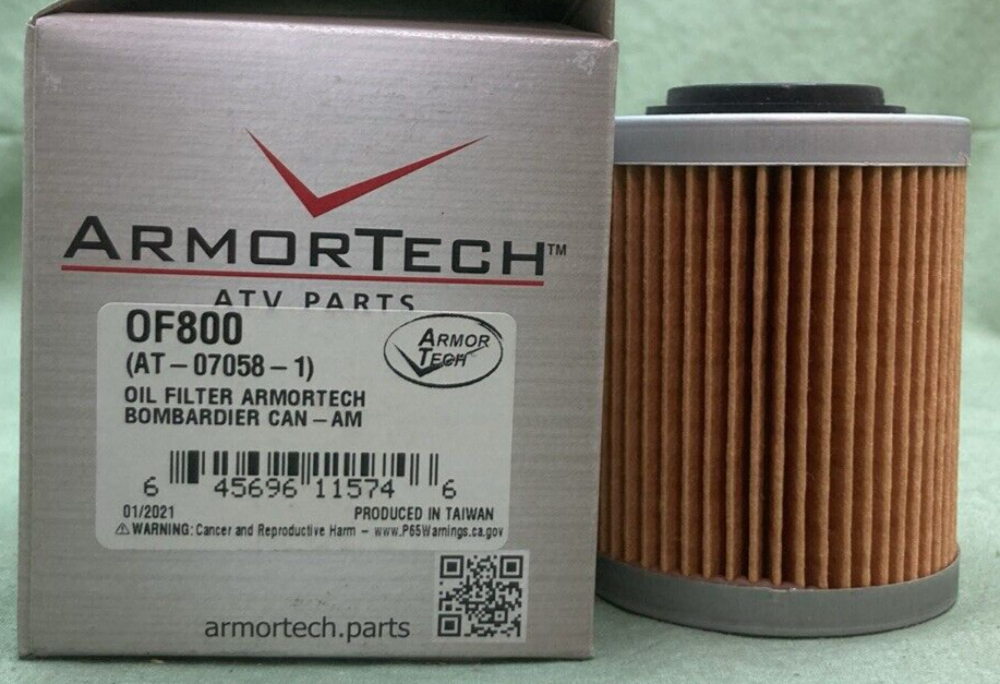 NEW ARMORTECH OF800 (AT-07058-1) OIL FILTER FITS BOMBARDIER CAN-AM ATV