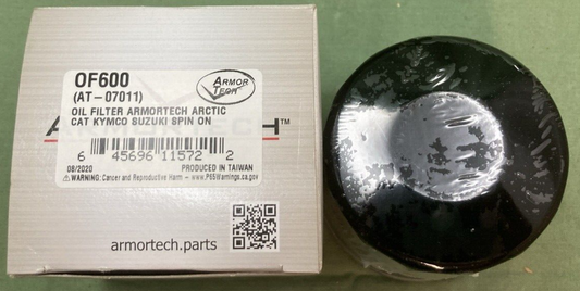 NEW ARMORTECH OF600 (AT-07011) OIL FILTER SPIN-ON FITS ARCTIC CAT SUZUKI KYMCO