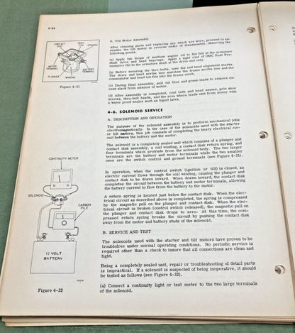 OMC JOHNSON EVINRUDE 384490 STERN DRIVE 210 HP SERVICE MANUAL 1970