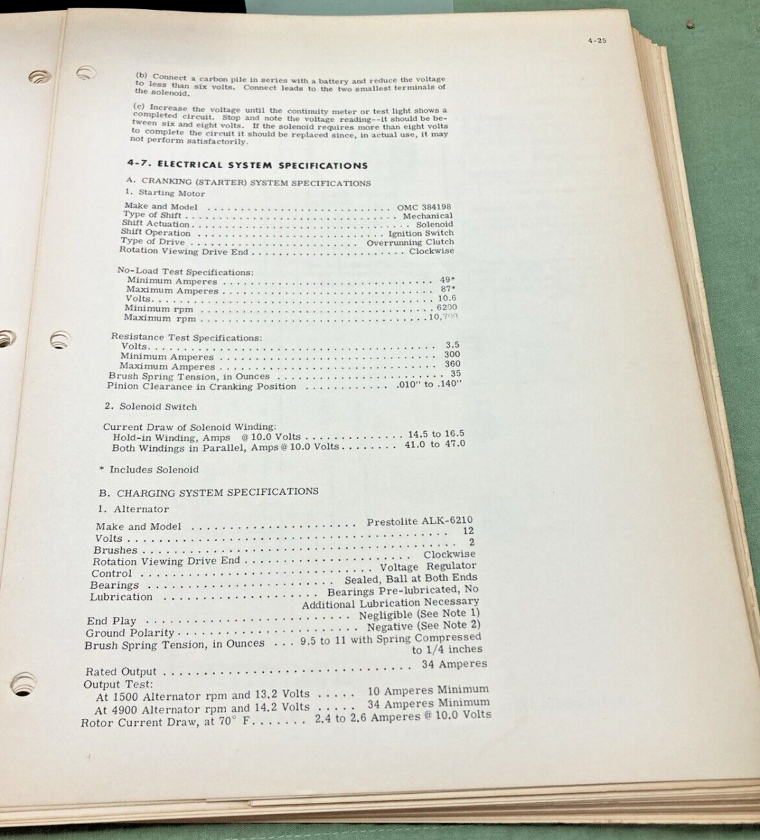 OMC JOHNSON EVINRUDE 384490 STERN DRIVE 210 HP SERVICE MANUAL 1970