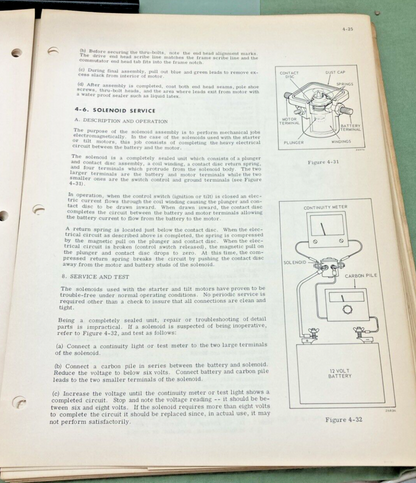 OMC JOHNSON EVINRUDE 384488 STERN DRIVE 120 HP SERVICE MANUAL 1970