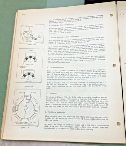OMC JOHNSON EVINRUDE 384488 STERN DRIVE 120 HP SERVICE MANUAL 1970