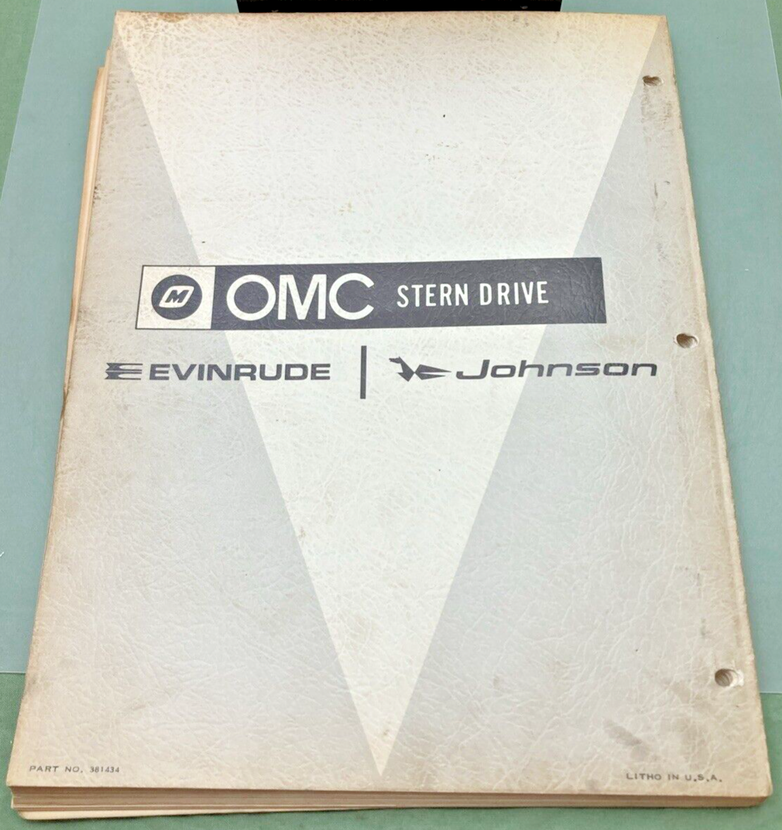 OMC JOHNSON EVINRUDE 381434 STERN DRIVE 200 HP SERVICE MANUAL 1966