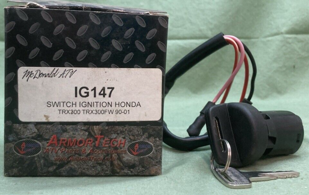 NEW ARMORTECH IG147 IGNITION SWITCH W/ (2) KEYS FITS HONDA ATV