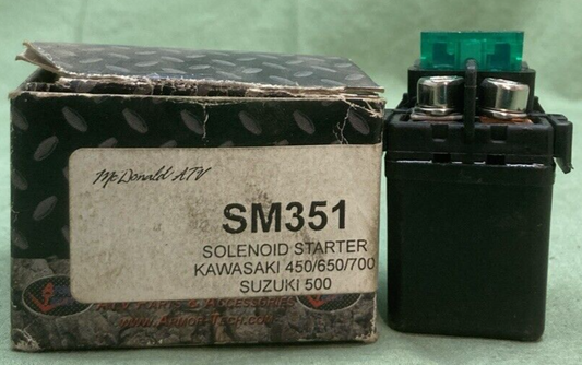 NEW ARMORTECH SM351 SOLENOID STARTER FITS KAWASAKI SUZUKI ATV