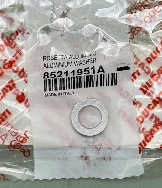 NEW GENUINE DUCATI 85211951A ALUMINIUM WASHER 10.5X17X2