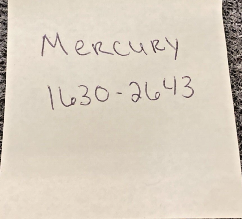 NEW GENUINE MERCURY 1630-2643  75 6 SPLINE COMPLETE SHORT SHAFT LOWER UNIT