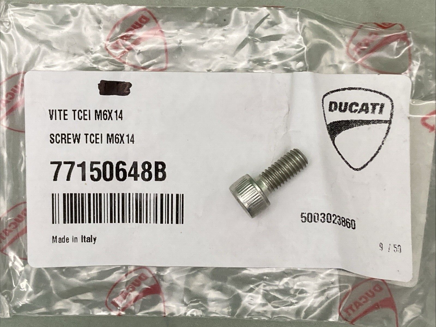 NEW GENUINE DUCATI 77150648B SCREW TCEI M6X14