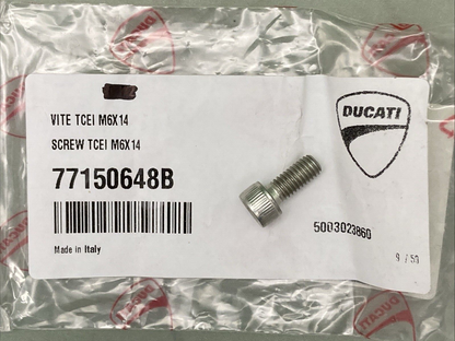 NEW GENUINE DUCATI 77150648B SCREW TCEI M6X14