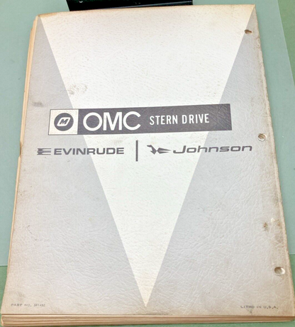 OMC JOHNSON EVINRUDE 381432 STERN DRIVE 150 HP SERVICE MANUAL 1966