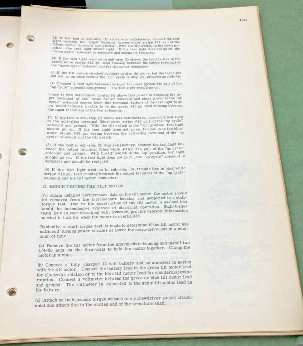 OMC JOHNSON EVINRUDE 381432 STERN DRIVE 120 HP SERVICE MANUAL 1966