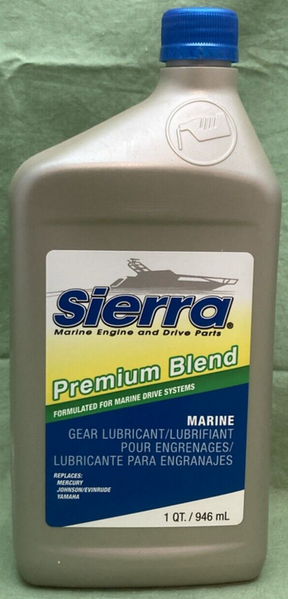 NEW SIERRA 18-9600-2 PREMIUM BLEND GEAR LUBRICAN 1 QT FOR MARINE DRIVE SYSTEMS