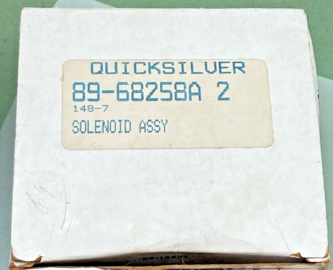 NEW QUICKSILVER 89-68258A2 SOLENOID ASSY, INCOMPLETE KIT
